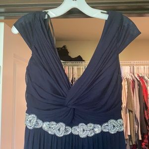 Navy blue prom dress. Size 5